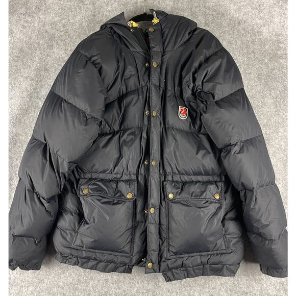 Fjallraven Expedition Lite Down Jacket Mens Medium Puffer Hooded Insulated FLAWS - Picture 1 of 16